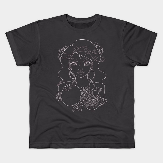 Tarot - 3 - The Empress Kids T-Shirt by Lyxy